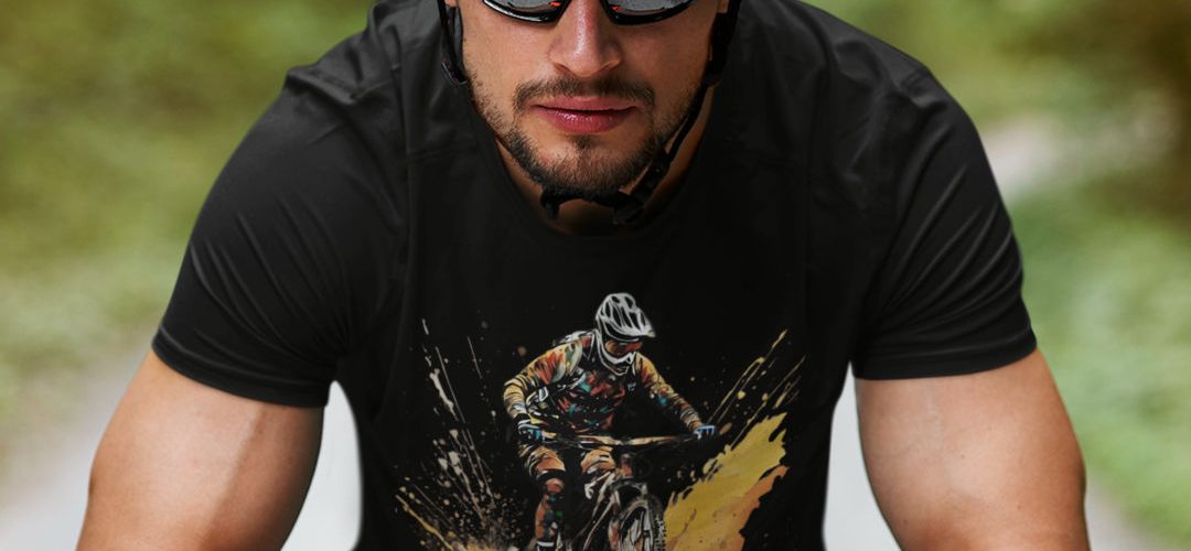 Mountainbike, MTB, Downhill Zubehör: T-Shirt. Geschenk für Männer, Frauen & Kinder
